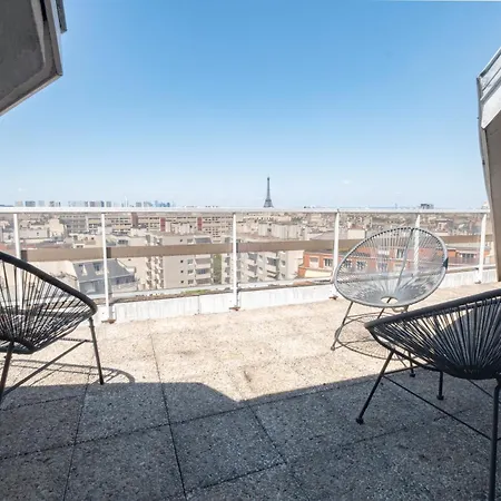 L'envol - Eiffel Tower View, Near Metro Apartamento *